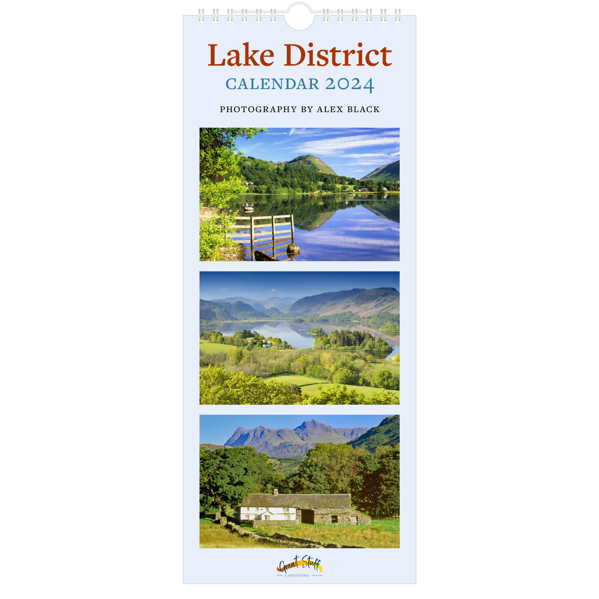 Lake District Slimline Calendar 2024 Cardtoons Publications Great