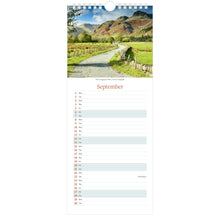 Load image into Gallery viewer, 2025 Lake District Slimline Calendar – September
