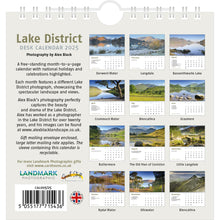 Load image into Gallery viewer, 2025 Lake District Desk Calendar – Back Cover
