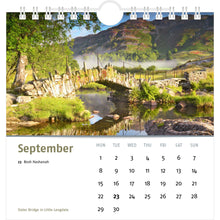 Load image into Gallery viewer, 2025 Lake District Desk Calendar – September
