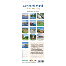 Load image into Gallery viewer, 2025 Northumberland Slimline Calendar – Back Cover
