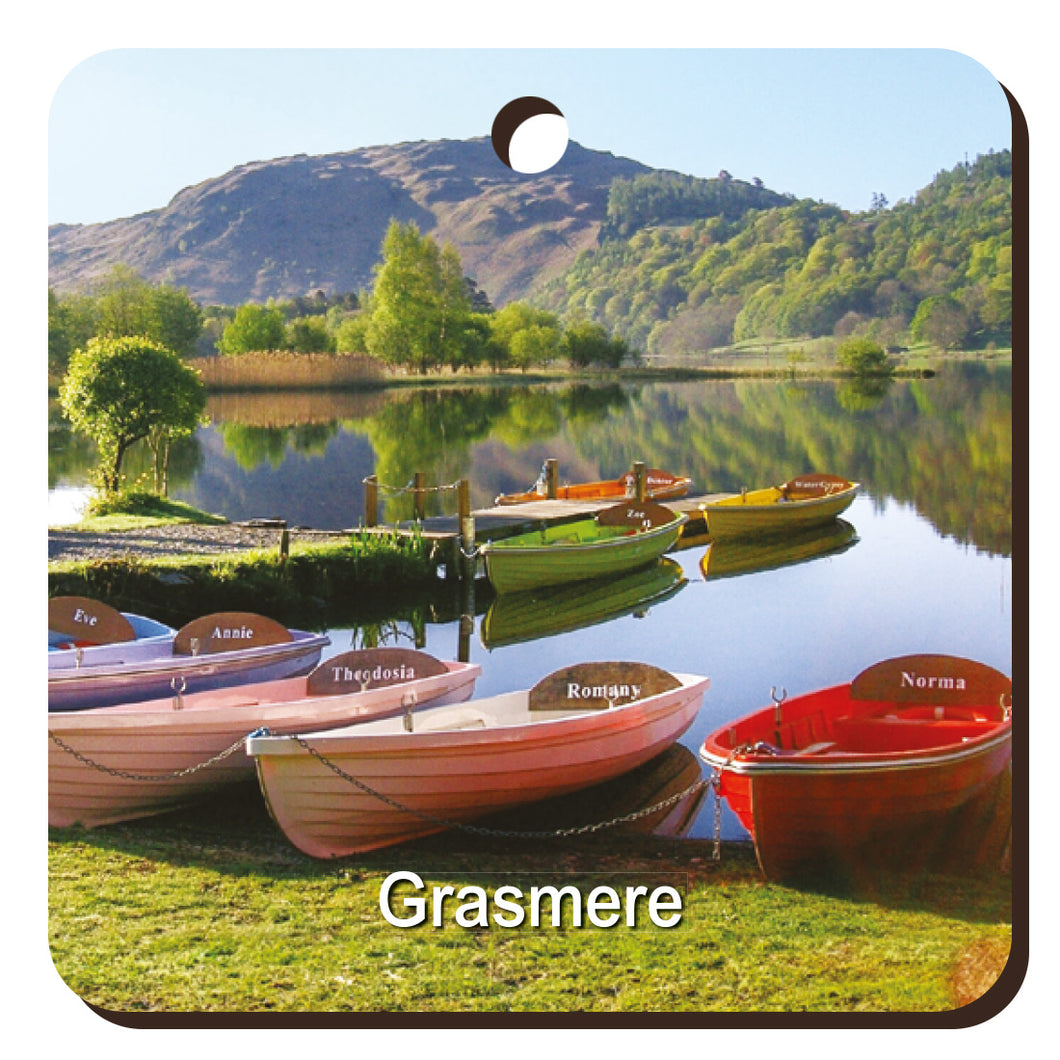 Grasmere Boats Wooden Keyring | Great Stuff from Cardtoons