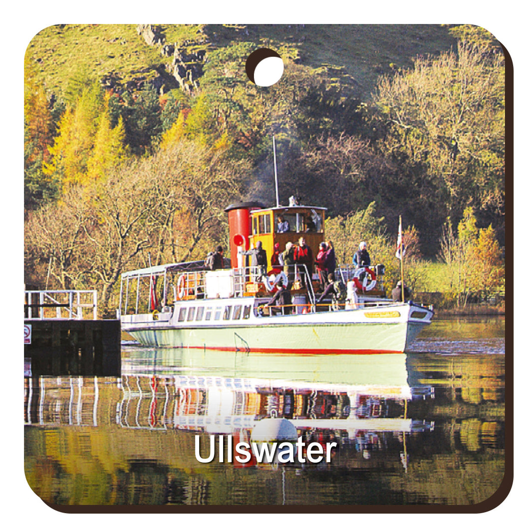 Ullswater Steamer Wooden Keyring | Great Stuff from Cardtoons