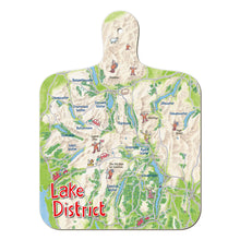 Load image into Gallery viewer, Lake District Lap Map Chopping Board | Cardtoons Publications
