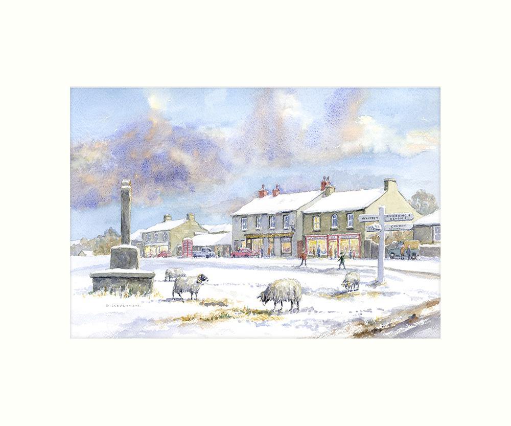 Goathland in winter art print | Cardtoons Publications